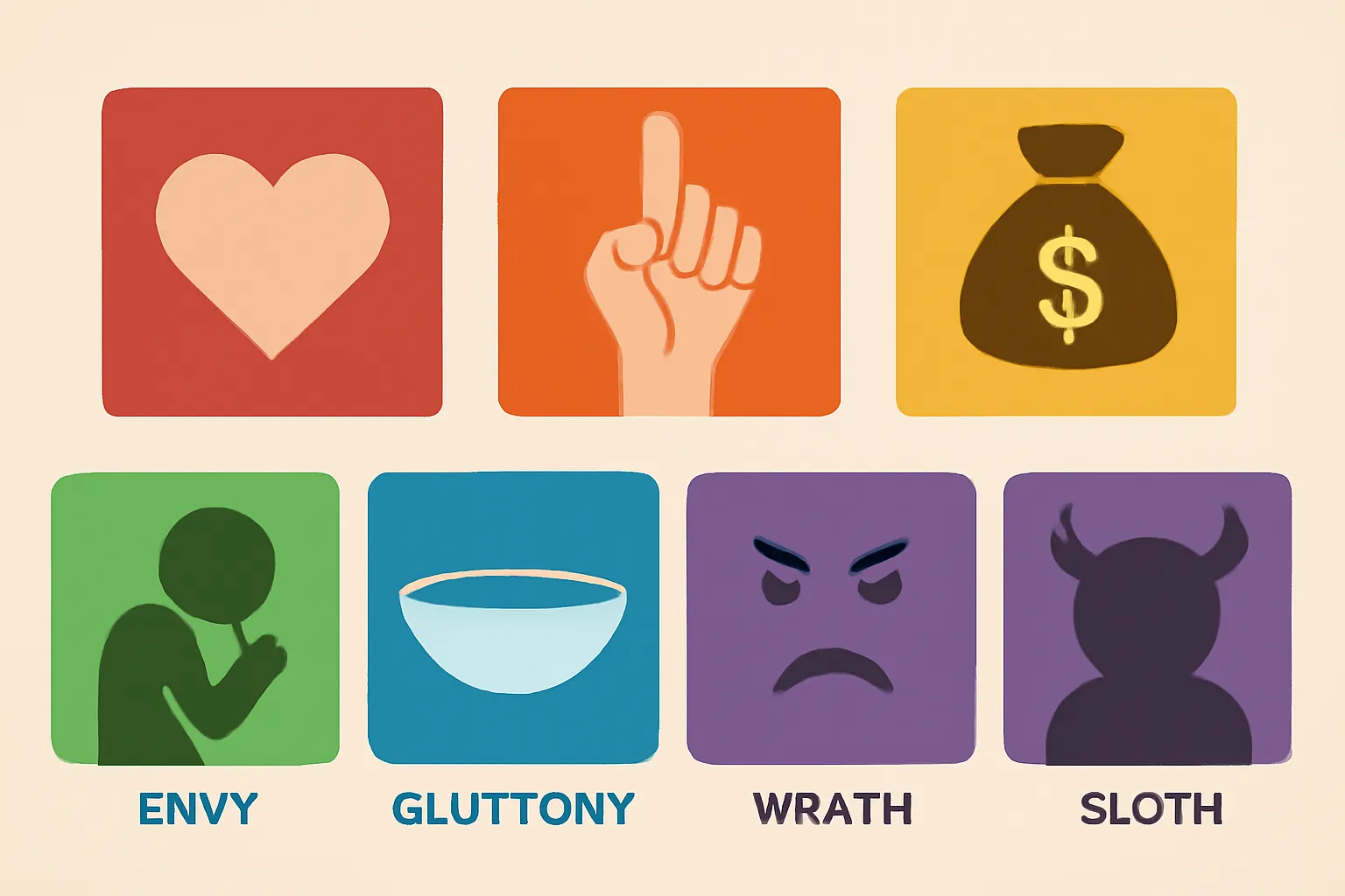 7 capital sins with meaning