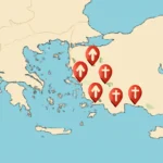 7 churches in revelation map: Locations and Significance 7 churches in revelation map
