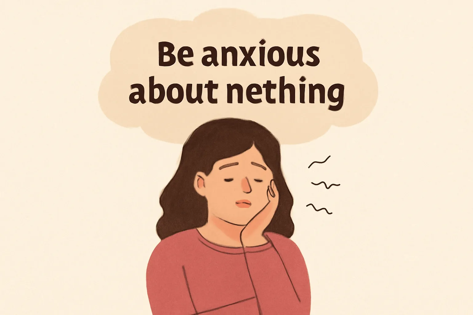 be anxious about nothing bible verse