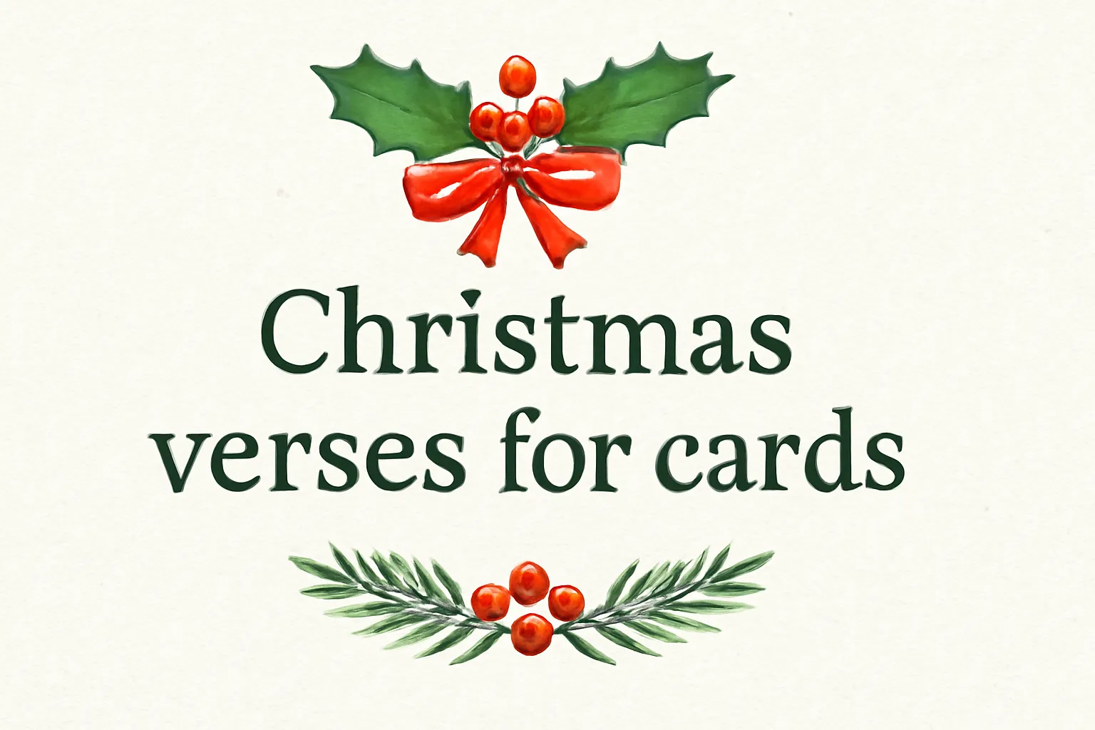 christmas verses for cards