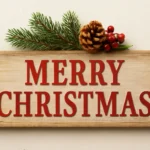 merry christmas sign.