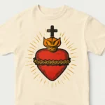 Saint Heart Tee: Sacred Heart Graphic T-Shirt for Everyday Wear saint heart tee